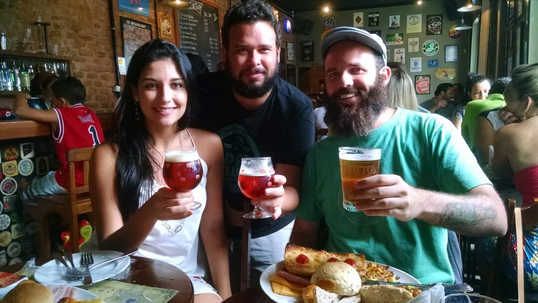 Amanda, Nicholas e Edson