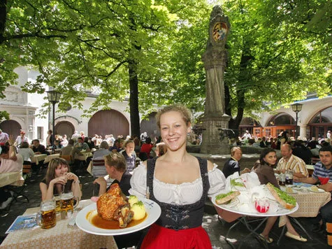 Biergarten bedienung